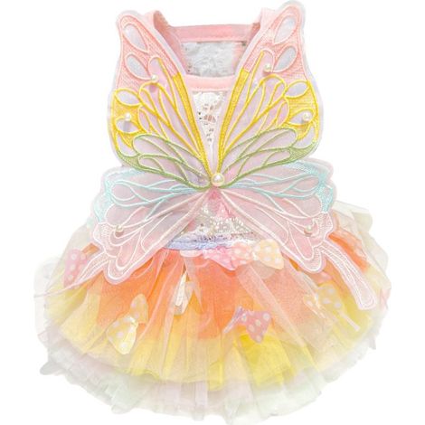 Robe Irovami Fantasy Butterfly Wing Ponte, robe d'été colorée pour animaux de compagnie, taille XXL (1/5)