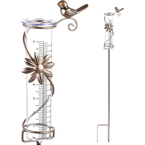 Garden Rain Gauge Frost Resistant Garden Decoration Rain Gauge Lawn Landscaping Accessories (1/5)