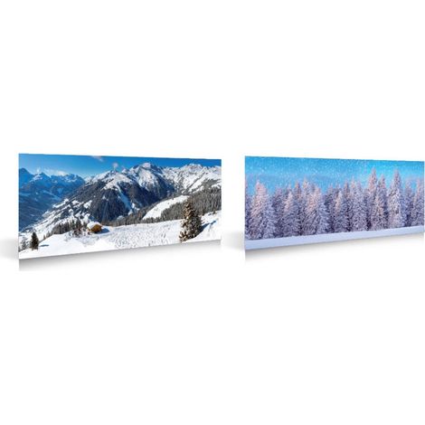 Sfondo Doppio Faccia Wintersport Forest 98x33x1cm MyVillage
