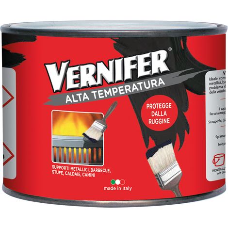SMALTO ALTA TEMPERATURA ml. 500 - nero satinato (4765)  - AREXONS