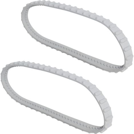 Correas de transmisión de goma Poweka RCX23002 de ajuste preciso, compatibles con el limpiador de piscinas Hayward Aquavac Tiger Shark Plus QC SharkVac (2 unidades)