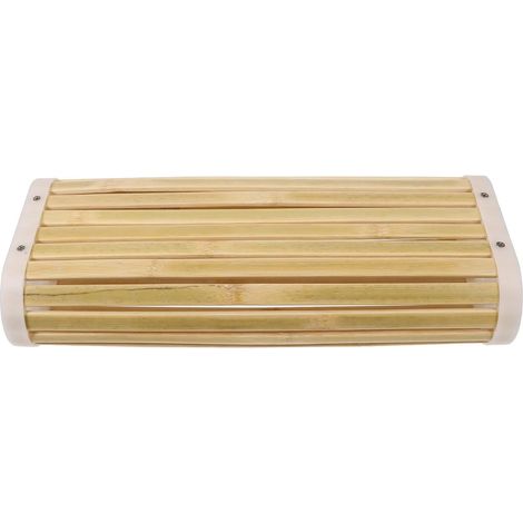 Oreiller en Bambou Creux 16x40x8 Cm Rafraîchissant pour Sauna et Hammam, Oreiller Cervical Respirant Absorbant la Transpiration, Coussin D'intérieur Confortable pour Salle de Bain (1/5)