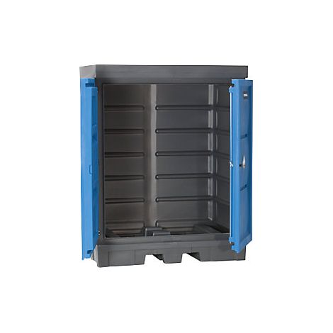Depósito de PE para sustancias peligrosas con puertas  para 2