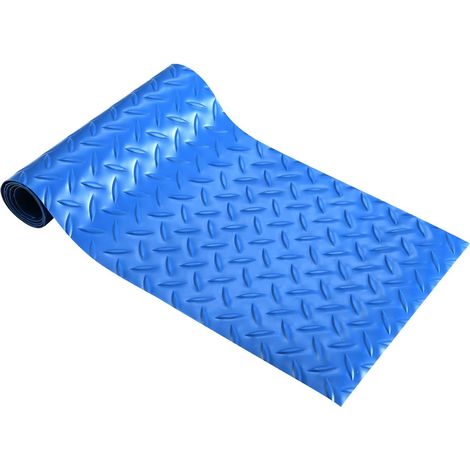 24x90cm Tapis Échelle Piscine, 1,5 mm d'Épaisseur Tapis d'Échelle de Piscine Marchepied Antidérapant pour Piscine Hors Sol et Creusée (Bleu, Saule) (1/5)
