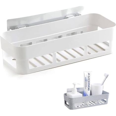 Supporto per doccia, mensola portaoggetti per doccia, mensola a parete per doccia, mensola portaoggetti per bagno - Non è necessaria la foratura. (1/5)