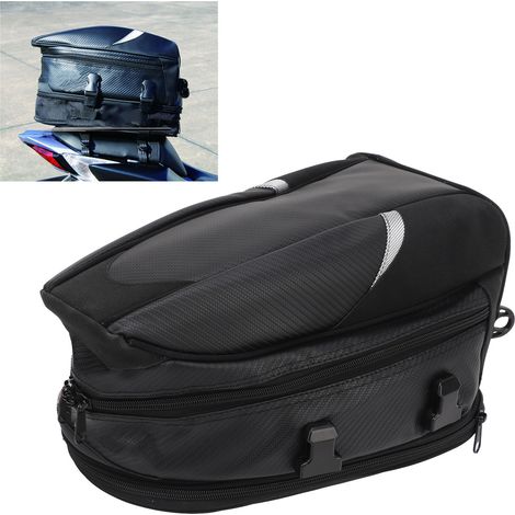 Accessoires moto, sacoche arrière moto, sacoche de selle arrière, sac de voyage étanche pour motard, sacoche de selle passager, sac de voyage (1/5)