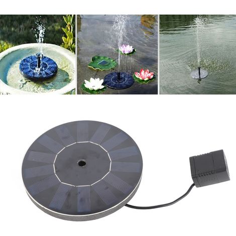 Kit Fontaine Solaire Flottant Plein Air pour Abreuvoir Oiseaux Bassin Jardin Pompe à Eau (1/5)
