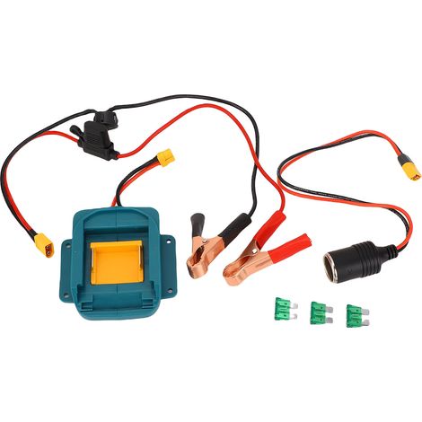 Cable de arranque con pinzas de cocodrilo compatible con BL1840 8AWG, fácil de usar, resistente a altas temperaturas de hasta 200 °C, con adaptador. (1/5)
