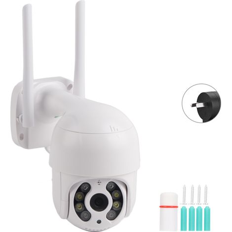 Caméra Surveillance Mini Dôme PTZ 2MP 1080P WiFi Étanche 8 LED Infrarouge Compatible Icsee 110-240V (1/5)