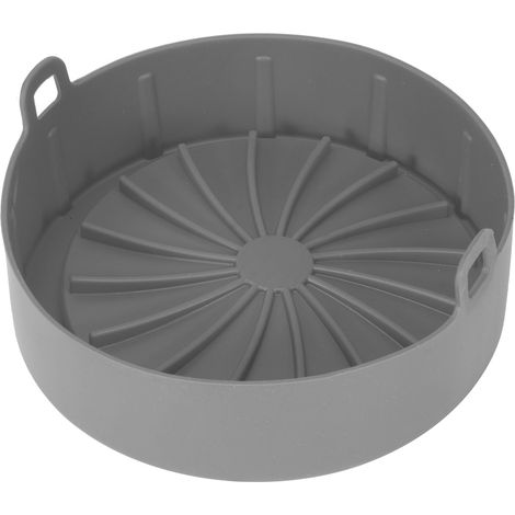 Doublure en Silicone pour Friteuse sans Huile, Tapis de Cuisson pour Gril, Pain et Gâteau, Accessoire de Cuisine pour Autocuiseur, Gris (1/5)