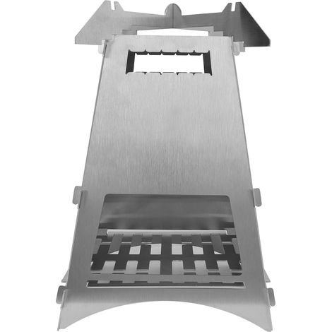 Cuisine De Camping - Poêle À Bois Portable En Acier Inoxydable - Pour Activités Extérieures - 1 Pièce (1/5)