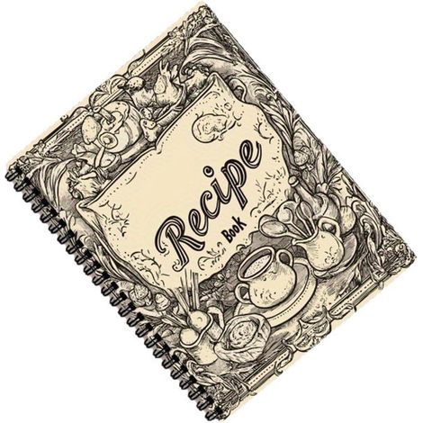 Cahier de Recettes à Remplir A5 - Carnet de Recettes avec 100 Pages - Livre de Cuisine DIY avec Spirales Vintage, Tableaux de Conversion et Index - Passionnés de Cuisine