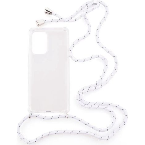 Coque arrière souple avec cordon pour Samsung Galaxy A32 - Blanche - Étui de protection (1/4)