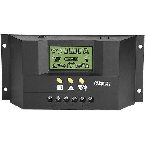 Intelligenter PWM-Solarpanel-Laderegler mit LCD-Anzeige, 12 V/24 V, 30 A