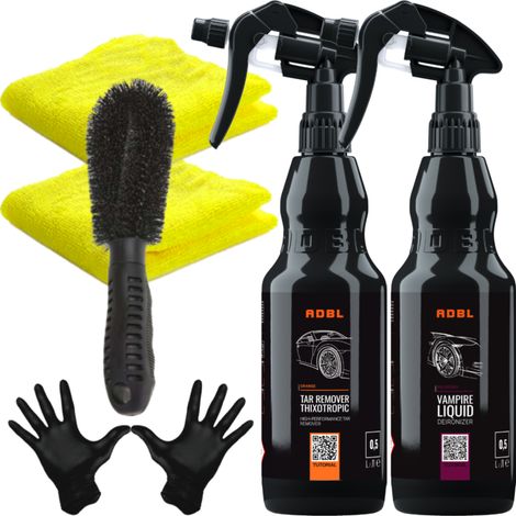 Adbl TAR Remover, rimuovi catrame + deironizzatore per vernice per cerchi (1/5)