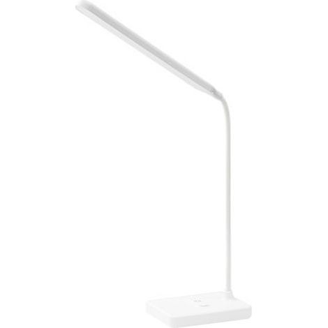 Touch-controlled LED desk lamp, adjustable angle, reading lamp, gentle on the eyes, foldable table for work, travel, dorm room, plug in the 1 rechargeable lithium battery (1/5)