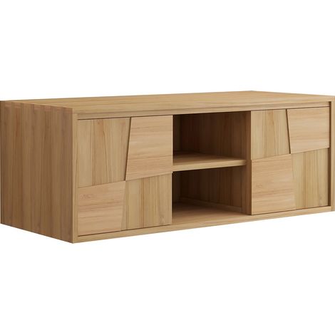 Mobile sotto lavabo sospeso in teak L120 cm - SUMBAWA