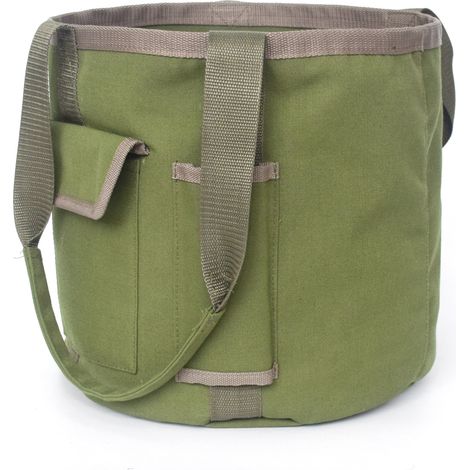 Sac seau de rangement pour outils de jardinage, multi-poches résistant – Transport facile des outils, idéal pour le jardinage et le bricolage–DELKEVIC (1/4)