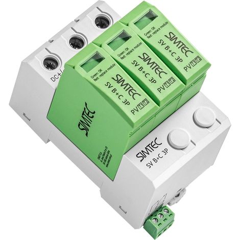 Varistor-Überspannungsableiter für Photovoltaikanlagen SV B+C 3P SIMTEC (1/4)