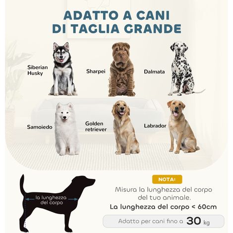 Canapé-lit d'intérieur pour grands chiens jusqu'à 30 kg avec coussin amovible. 96 x 66 x 24 cm. bleu (1/5)