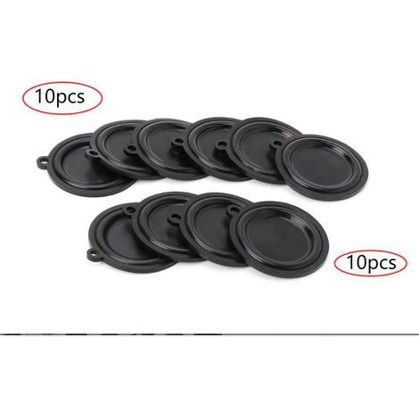 Lot de 20 membranes de pression durables 45 mm/50 mm pour chauffe-eau à gaz, raccords d'eau, pièces de chauffe-eau, noir (1/5)