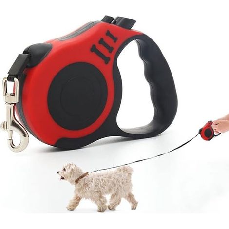 Einziehbare Hundeleine Hundeleine Einziehbare Hundeleine Mit rutschfestem Griff Sicheres Bremssystem für kleine Hunde Hundeleine 5 Meter Einziehb