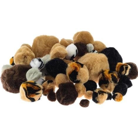 Pompon animali 54 pezzi