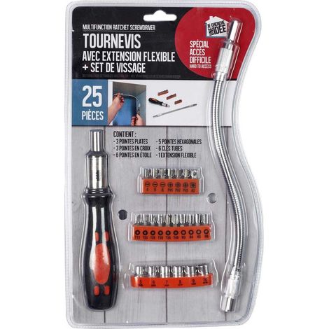 Jeu d'Outils de Bricolage "24 Pièces" 29cm Argent (1/5)