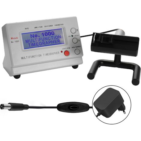 Decdeal – Chronomètre professionnel WeiShi No.1000 – Testeur de montre mécanique – Affichage LCD – Mesure écart de vitesse, amplitude, erreur de dépassement