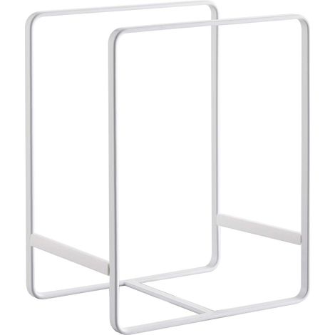 Organizzatore per piatti, bianco, acciaio/silicone, 11,5 x 16 x 20 cm (1/5)
