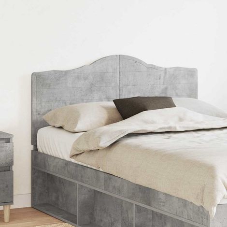 vidaXL Tête de lit Gris béton Bois d'ingénierie (1/5)