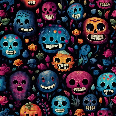 Tela decorativa para exteriores Oxford - Motivo de calavera I DX4197 (1/5)