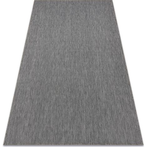 Tappeto DI SPAGO SIZAL FLAT 48663/920 anthracite GŁADKI grey 140x200 cm