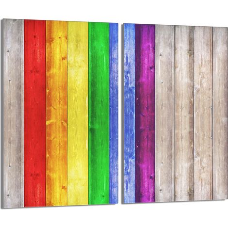 Piastra protettiva in vetro per la stufa 2x30x52 Colorato (1/5)