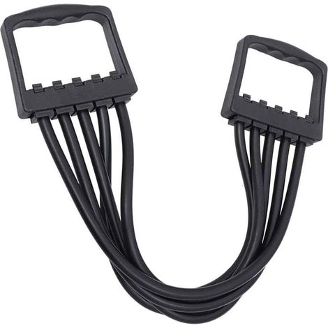 Extenseur de Poitrine Fitness, 5 Tubes élastiques Détachables, Fitness Cable Exorciseur, Chest Expander Ajustable,pour Fitness Musculation (1/5)