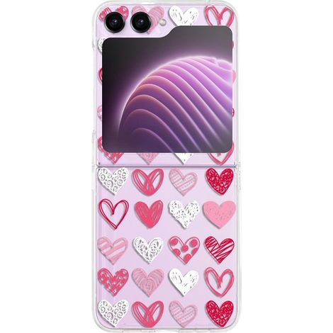 Hartschalenetui für Samsung Galaxy Z Flip 5 5G, Herzchen (1/4)