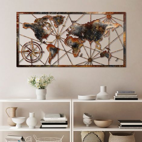 Cuadro Mosafaha, Estructura de Metal, 120x60h cm, Multicolor (1/4)