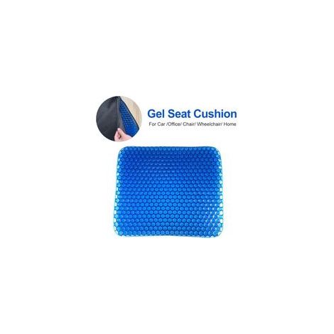 Coussin de siège orthopédique Siège en gel avec revêtement antidérapant Maintien d'une posture droite et soulagement du coccyx Pour voiture, bureau (1/5)