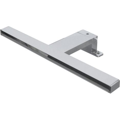 FACKELMANN LED-Aufsatzleuchte für Spiegel / Maße (B x H x T): ca. 30 x 4 x 12,5 cm / hochwertige LED-Leuchte fürs Badezimmer und WC / Farbe: Silber / Energieeffizienzklasse A / Breite: 30 cm"-"84373 (1/5)