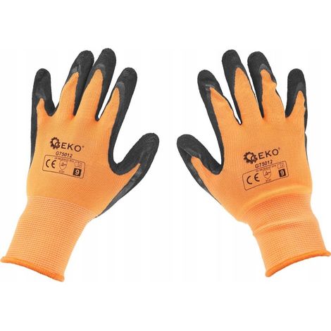 Gants de protection enduits taille 9 - orange (12/240) (1/3)