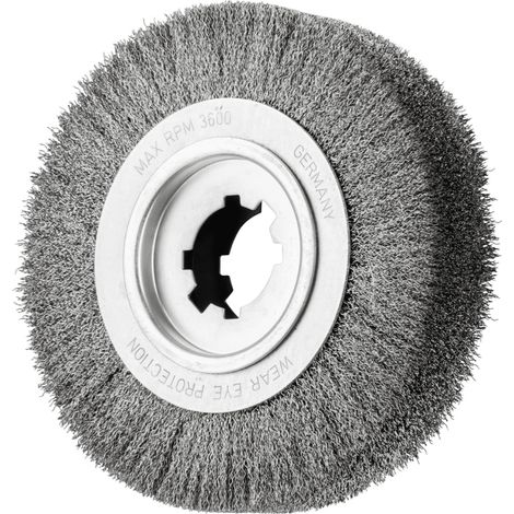 PFERD TOOLS Entgratbürste ungezopft RBU Ø 250x60x50,8 mm Bohrung Edelstahl-Draht-Ø 0,35 mm stationär (1/4)