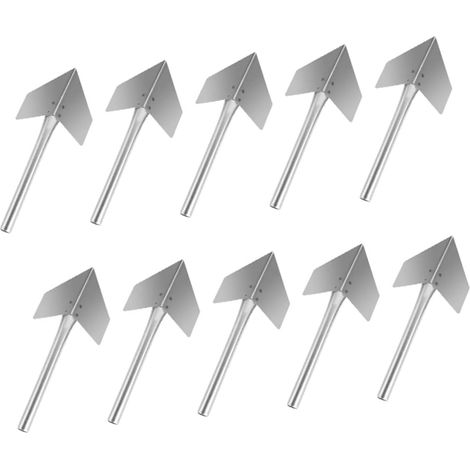 Truelle D'angle en Acier Inoxydable 10 Pièces, Outil pour Cloisons Sèches, Finition Lisse, Prise Ergonomique pour Travaux de Maçonnerie (1/5)