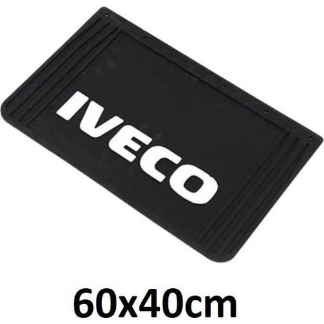 Presse garde-boue Iveco 3D 40x60cm, écriture blanche en relief