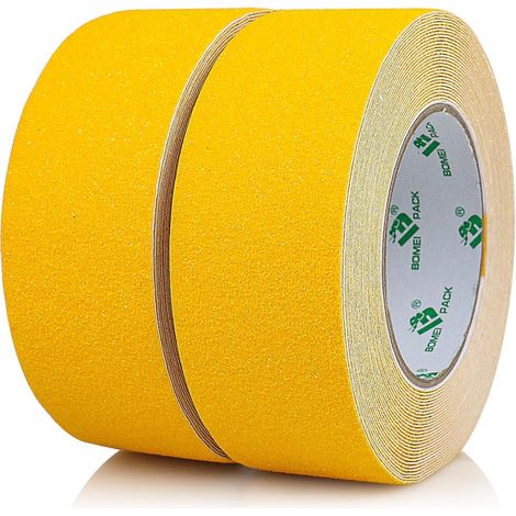 Ruban antidérapant Sécurité phosphorescente pour escaliers, marches, auto-adhésif, haute traction forte grip tape Grip antidérapant (50mm10m) (2R Jaune) (1/4)