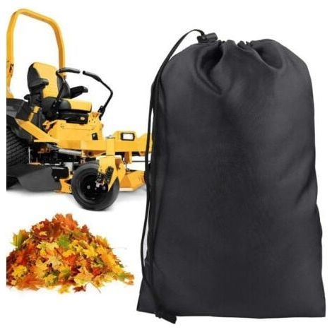 Sac à herbe pour tracteur de pelouse, sac à feuilles, capacité 244x142 cm, noir (1/5)