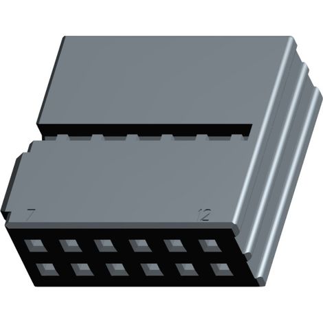 Connecteur Micro-Power Quadlok System femelle 6X2 Voies