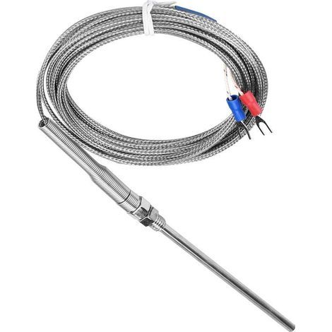 Typ-K-Thermoelement-Temperaturfühlerdraht für 100 mm Typ-K-Thermoelement-Thermoelement-Thermoelementdraht 0-400 M8 Gewinde (4 m) (1/5)