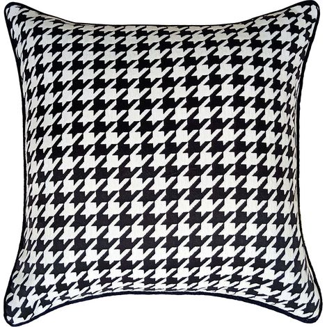 Housses de coussin décoratives pour canapé et canapé Motif élégant pour le salon Decoration Maison Salon Chambre pour Canapé (50 x 50 cm, pied-de-poule)