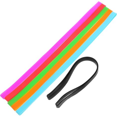 NUOBESTY Lot de 6 sangles en silicone pour serviettes plage, design (1/5)