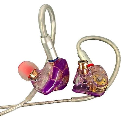Casque Mmcx Écouteurs Hifi Star Stage Câble 3,5 mm Équilibré Pour Lecteur Ios Bleu (violet) (1/3)